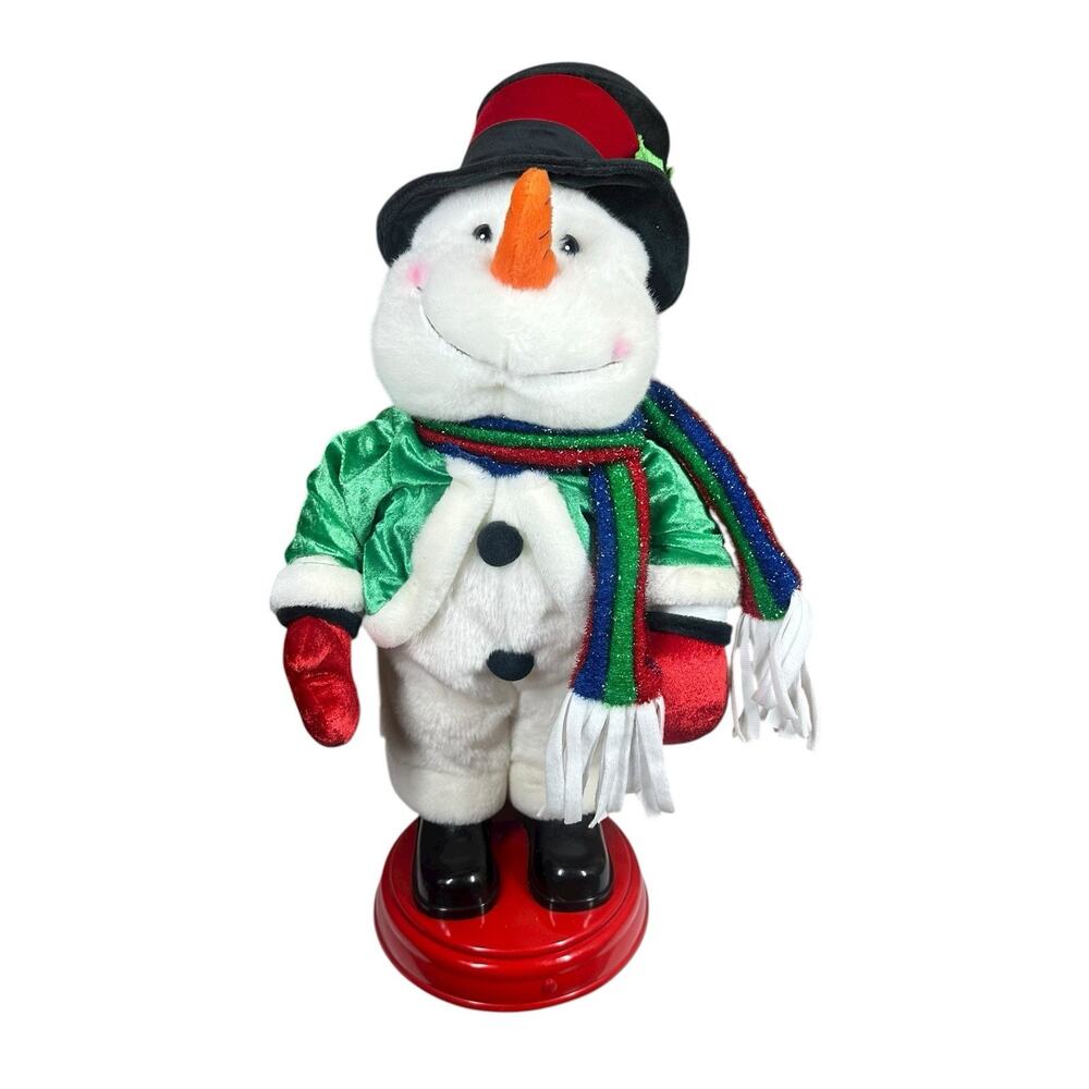 Gemmy Christmas Spinning Dancing Snowman Shake Your Groove Thing Animated 20"